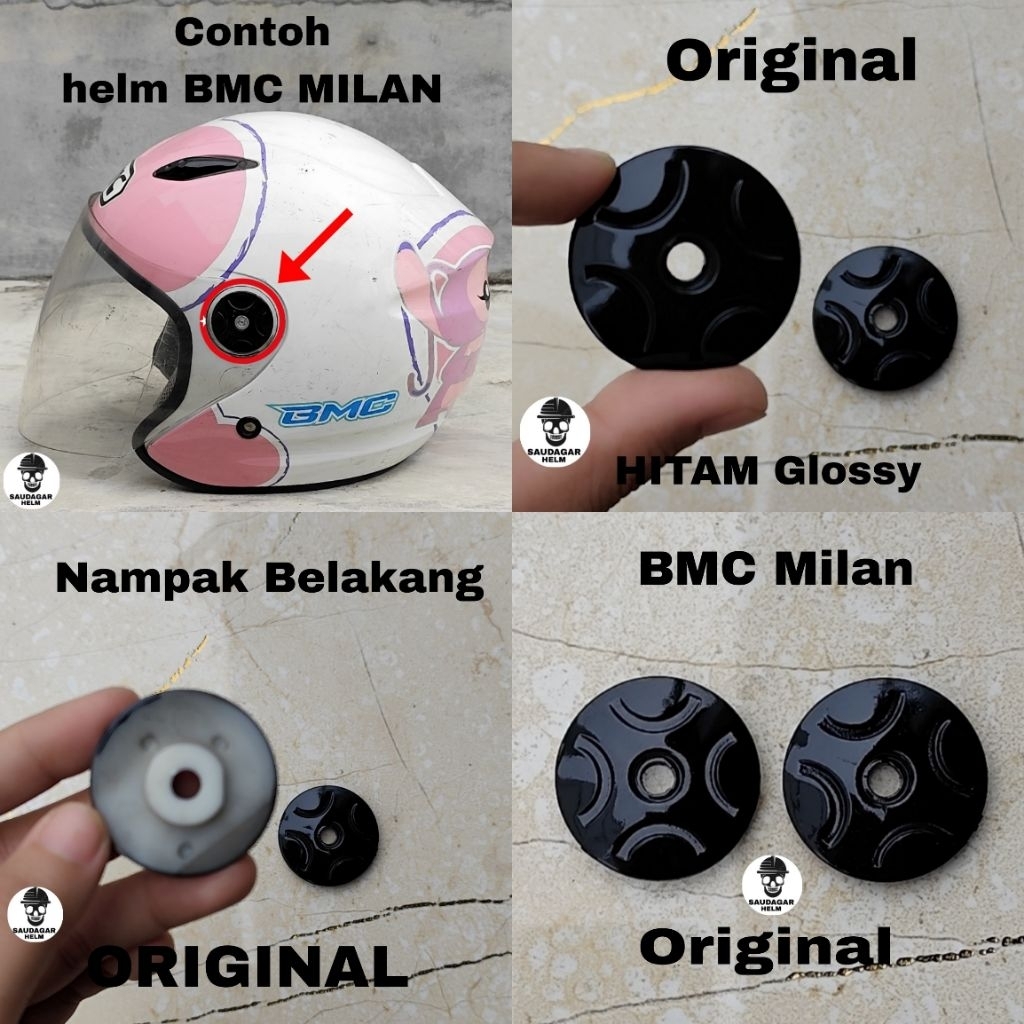 Bolt Knop BMC MILAN ORIGINAL 100% | PENUTUP BAUT BMC MILAN ORIGINAL | SIDE COVER BMC MILAN ORIGINAL