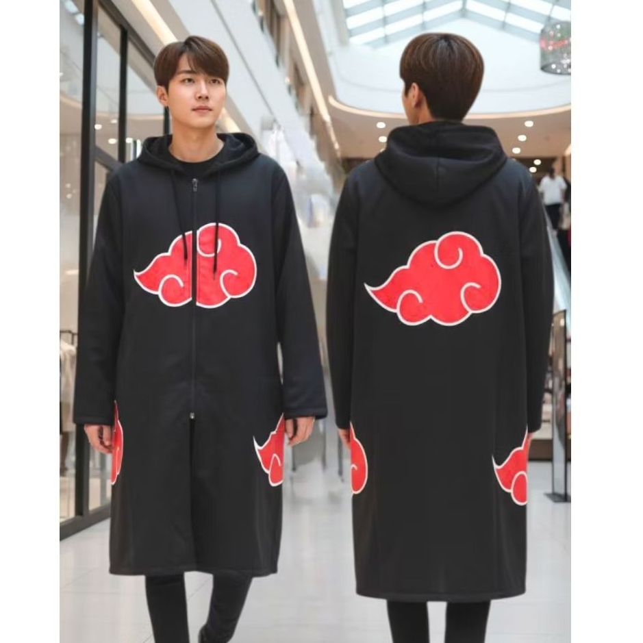 jubah anime cosplay Naruto Akatsuki long