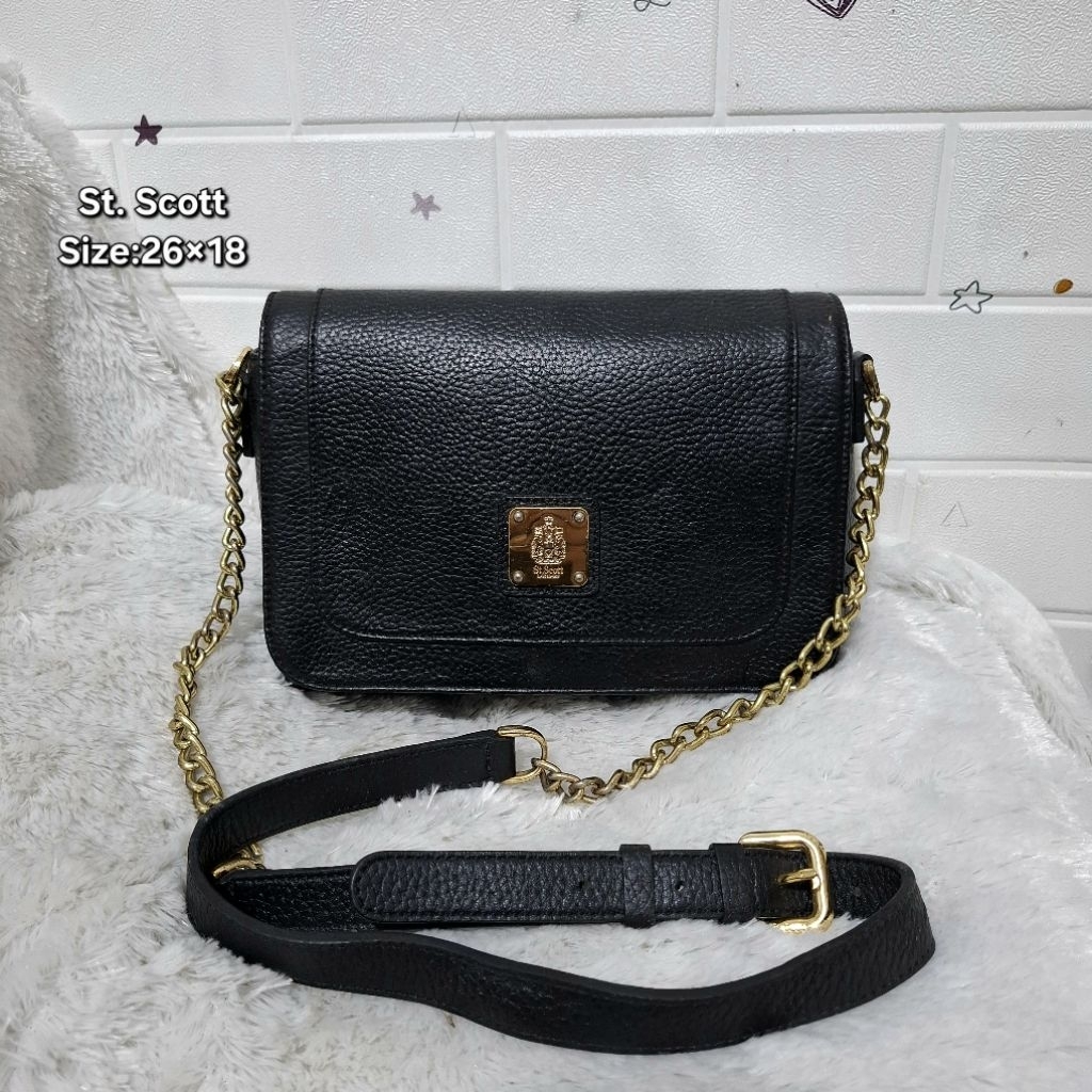 Tas Preloved Second Brand - Tas Kulit Asli - Tas Selempang Wanita - Tas Shlouder