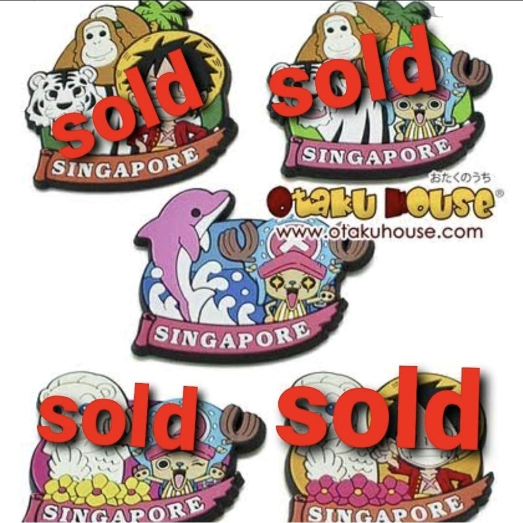 Singapore One Piece Fridge Magnet Souvenir Collectibles Magnet Kulkas