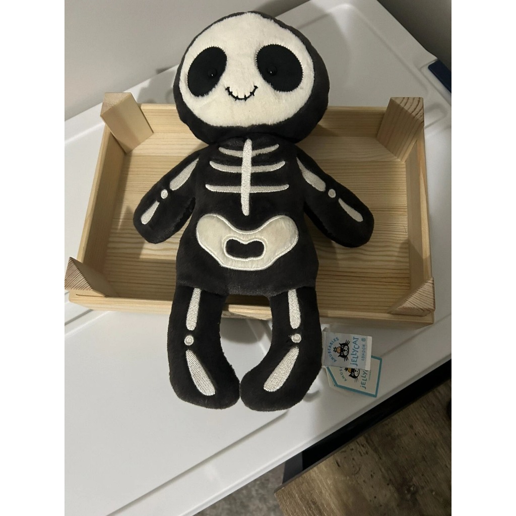 Skeleton Bob Jellycat Plush Halloween Rare Original Gift Soft Plush Skull Jellycat Tengkorak Lucu