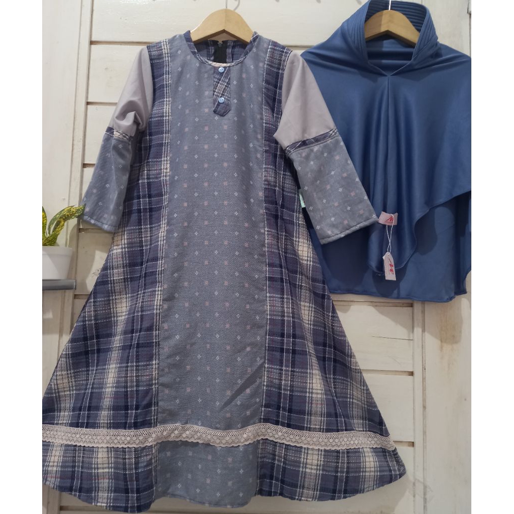 Gamis Anak Setelan Kerudung