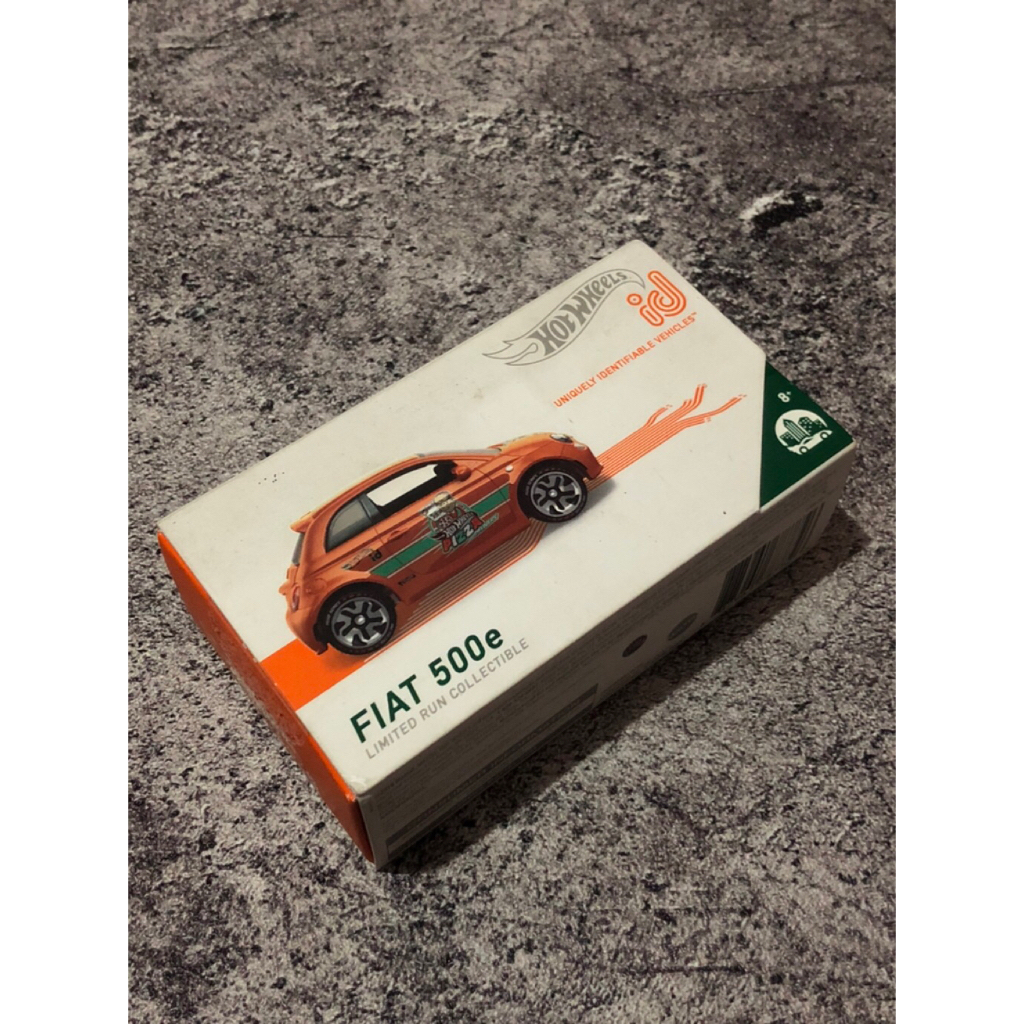 Hot Wheels ID Box Fiat 500E Orange HW Metro Diecast VHTF Rare