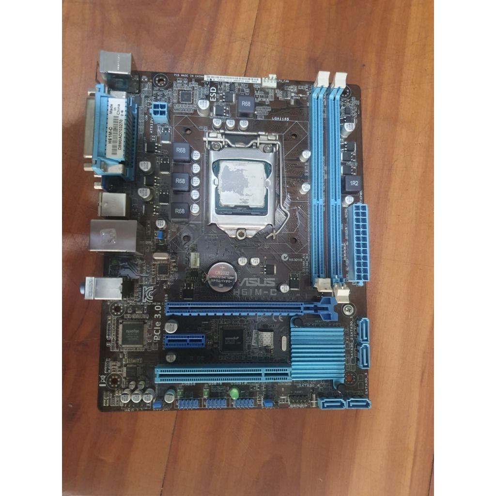 motherboard asus h61m-c i5 gen 3xxx normal bergaransi
