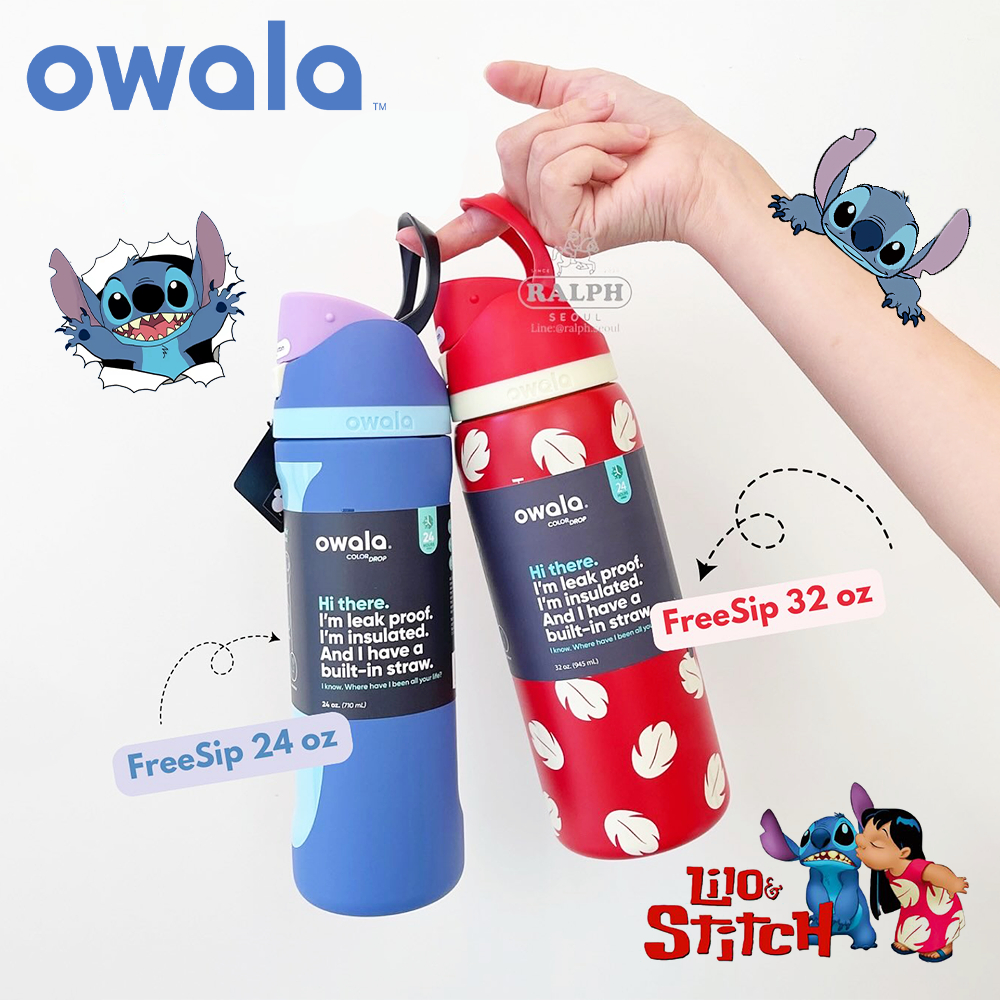 [COD]OWALA× Lilo & Stitch/OWALA FreeSip 32oz Tumbler Stainless Steel Water Bottle/Owala Tumbler