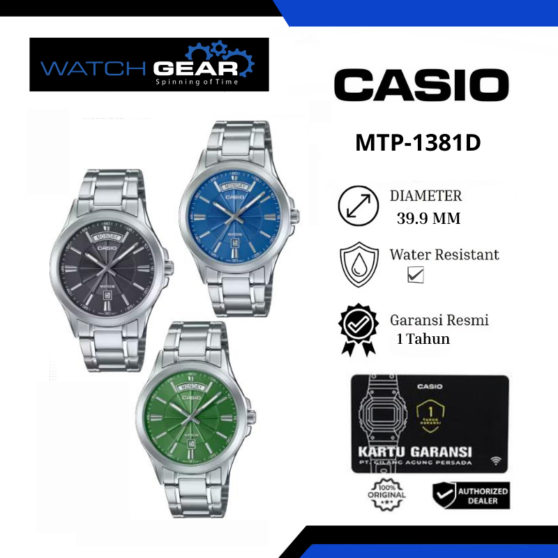 jam tangan  pria casio MTP-1381D