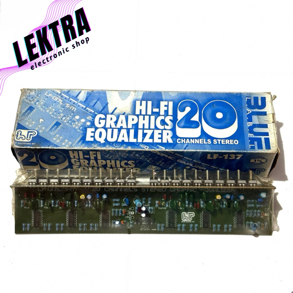 Kit LF-137 Hi-Fi Graphics Equalizer 20 Channels Stereo Blue Label Primer