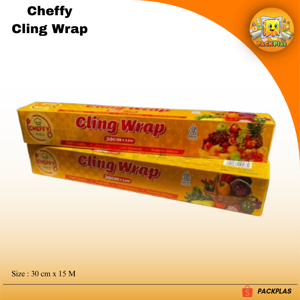 Cheffy Cling Wrap 30cm x 15m | Plastik Pembungkus Makanan Food Grade | Plastik Wrapping