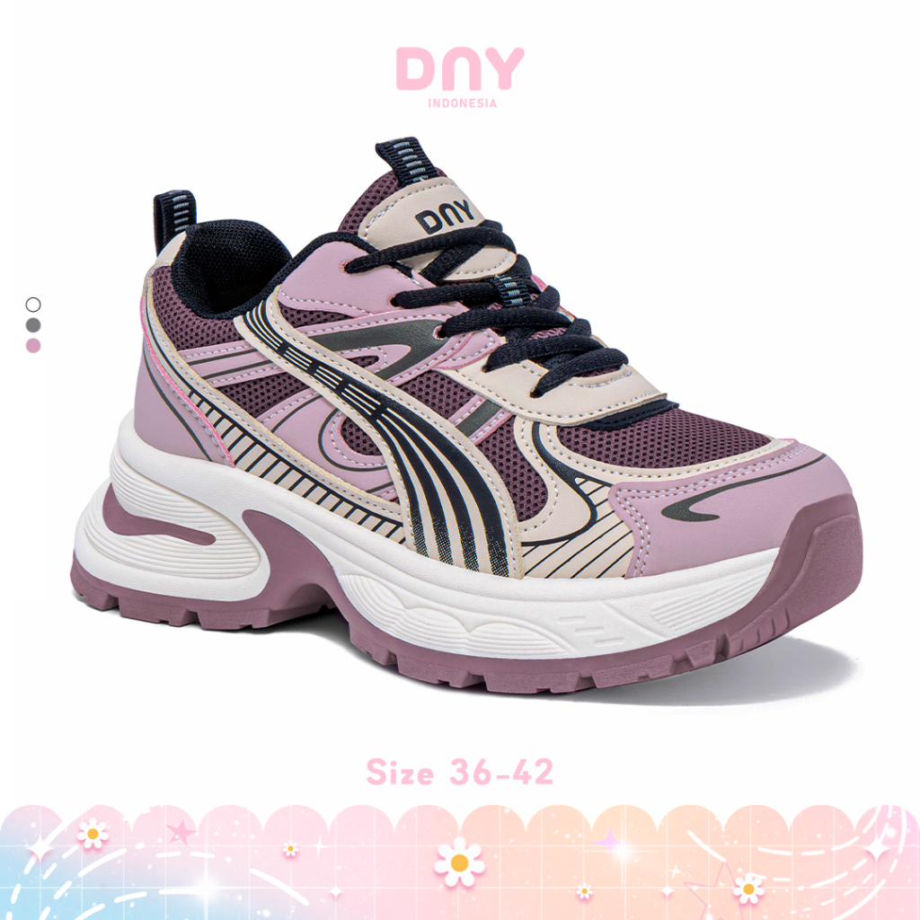 Sepatu DNY Sepatu Sneakers Wanita Sepatu Olahraga Cewek Running Shoes Import Sneakers Cewek 0417