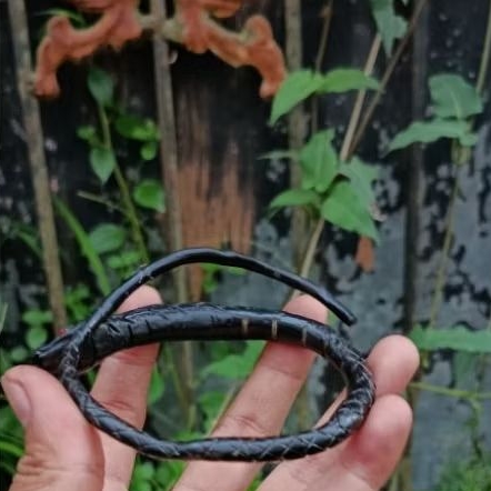 gelang akar bahar hitam ukir ular