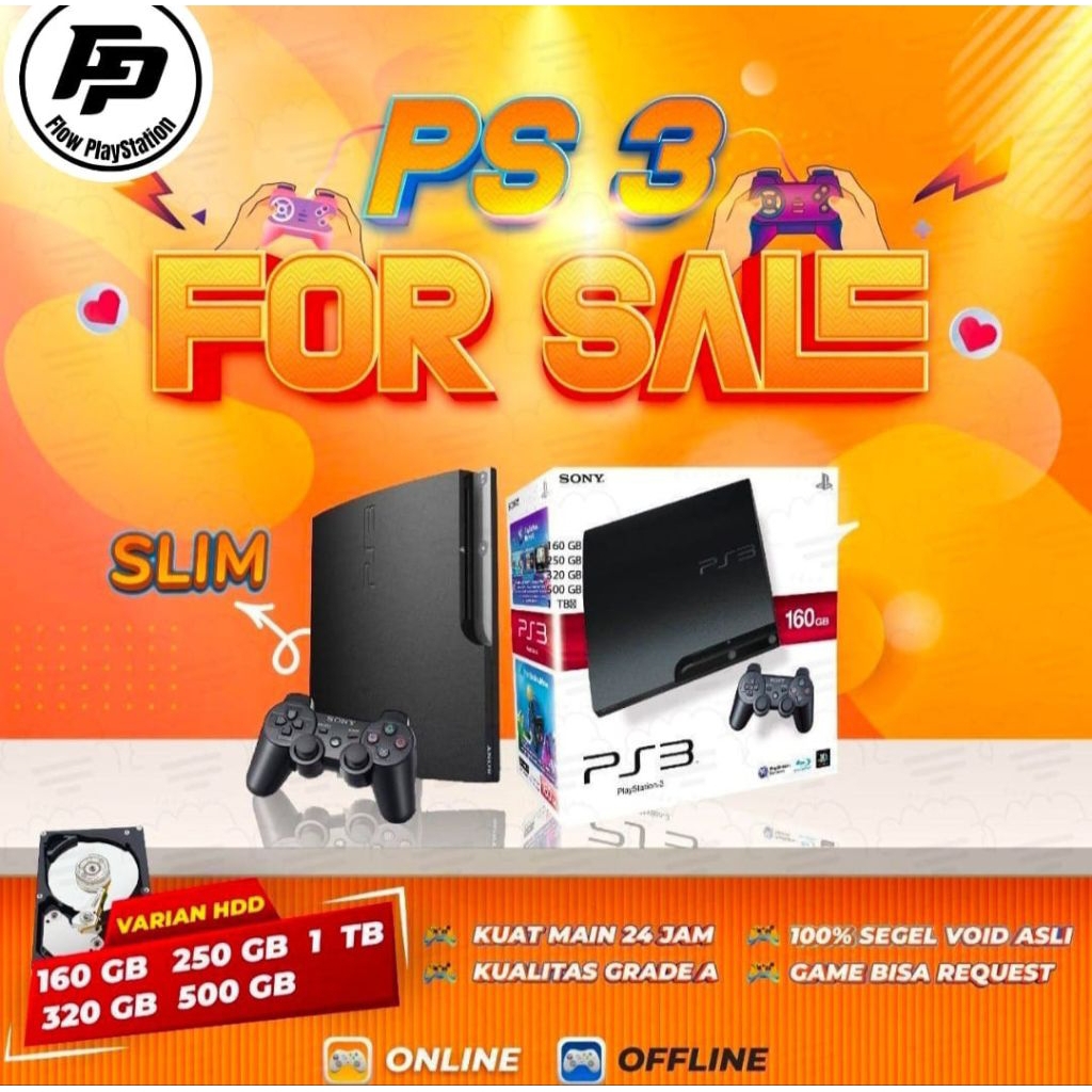 PS 3 SECOND SLIM CFW/HFW terbaik termurah se-Indonesia