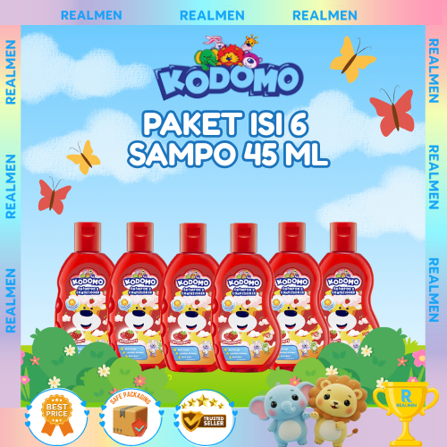 Kodomo Shampoo 45ml Paket 6 Pcs | Sampo Anak Travel Size Wangi Lembut (Paket 6 Pcs)