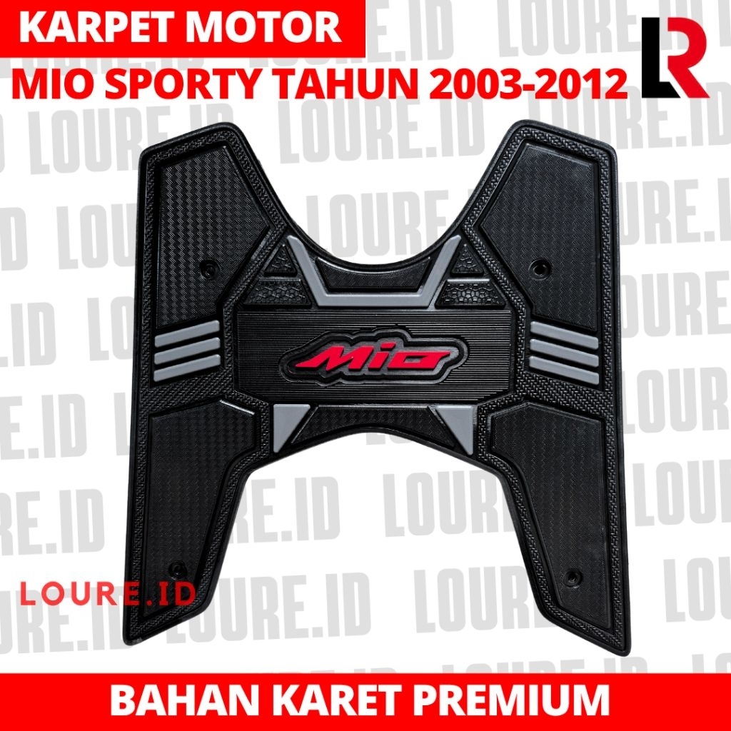 Karpet Motor Mio Sporty / Alas Kaki Motor Mio Smile / Pijakan Keset Karet Mio Lama