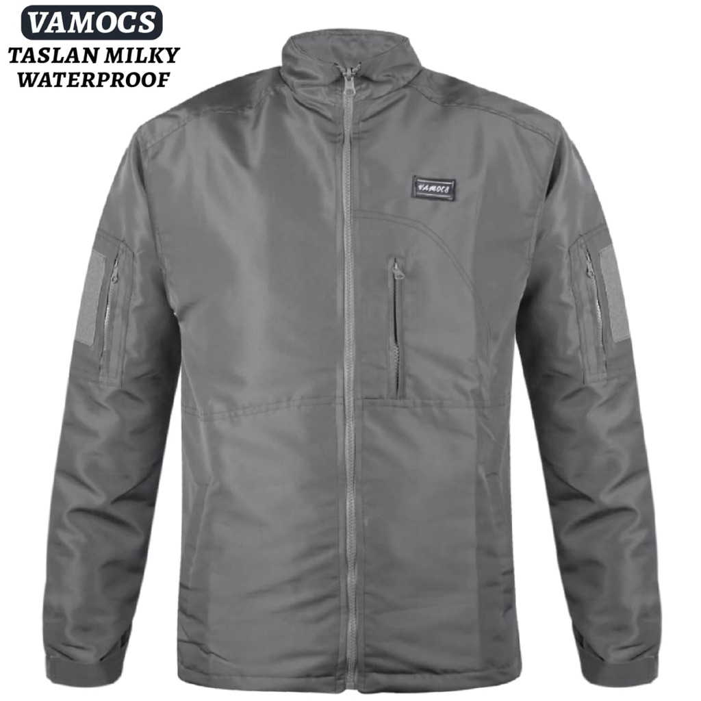 Jaket Bomber Outddor TAD Taslan Milky Jaket Waterproof Anti Air Jaket Motor Pria
