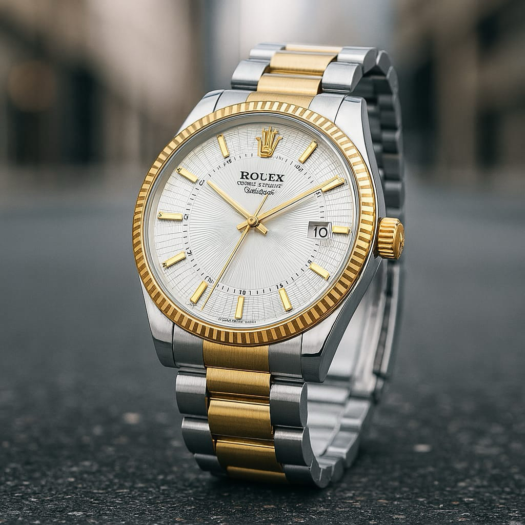 JAM TANGAN KANTORAN PRIA ROLEX CELLINI GENEVE TANGAL ON ALL STEINLESS SOLID