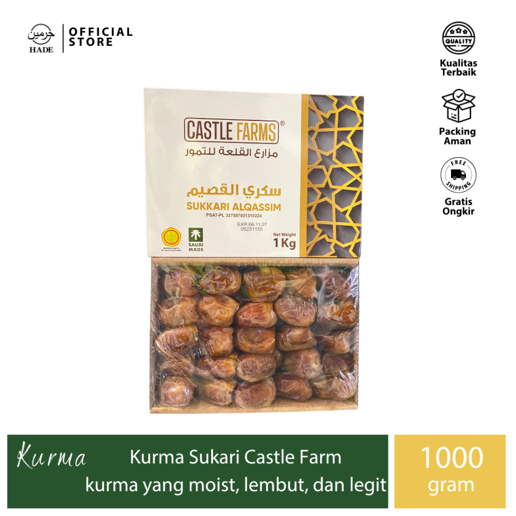 Castle Farm - Kurma Sukari Premium - 1000gr