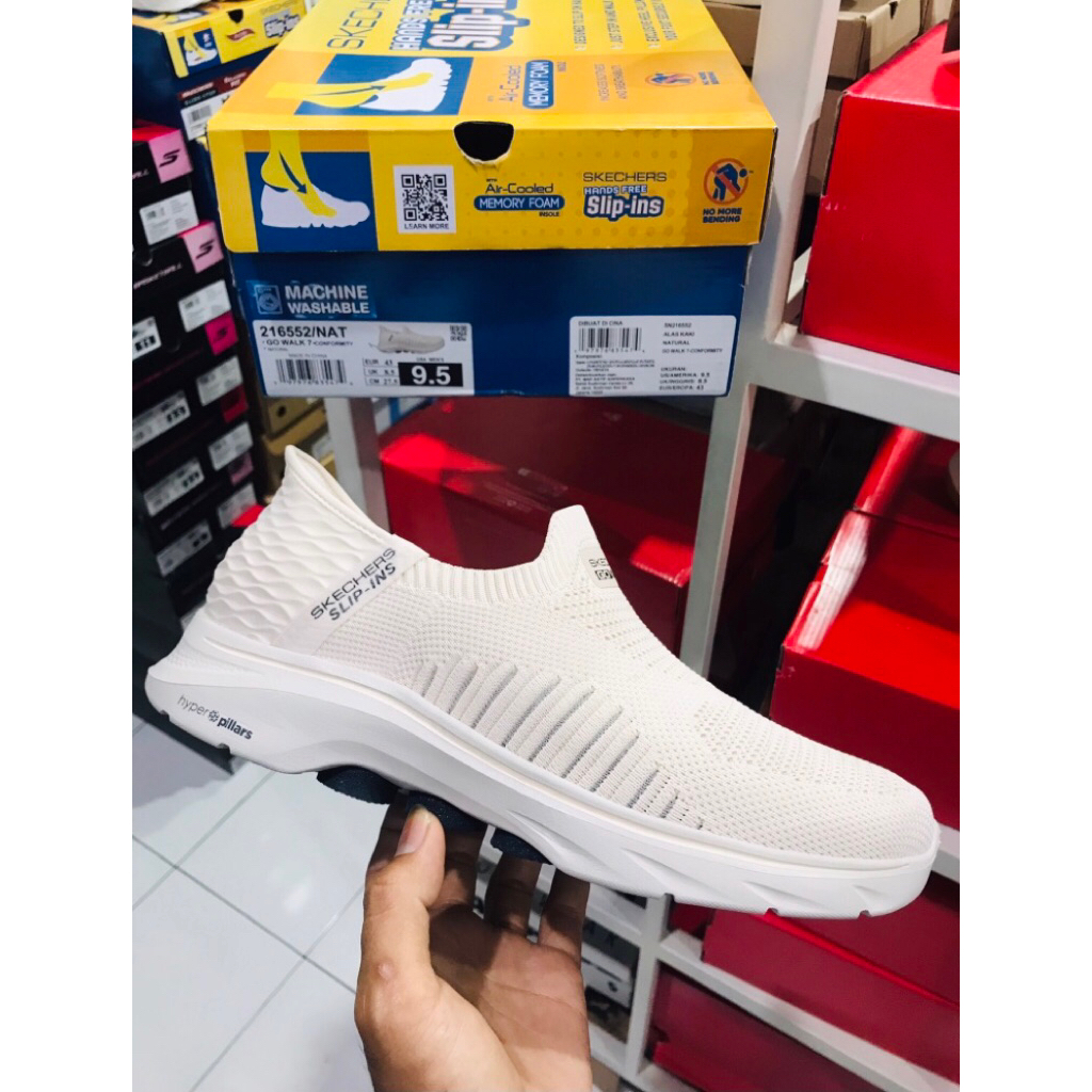 BIG SALE SKECHERS MIT [216552] ORIGINAL SEPATU PRIA/SLIP ON/SNEAKERS
