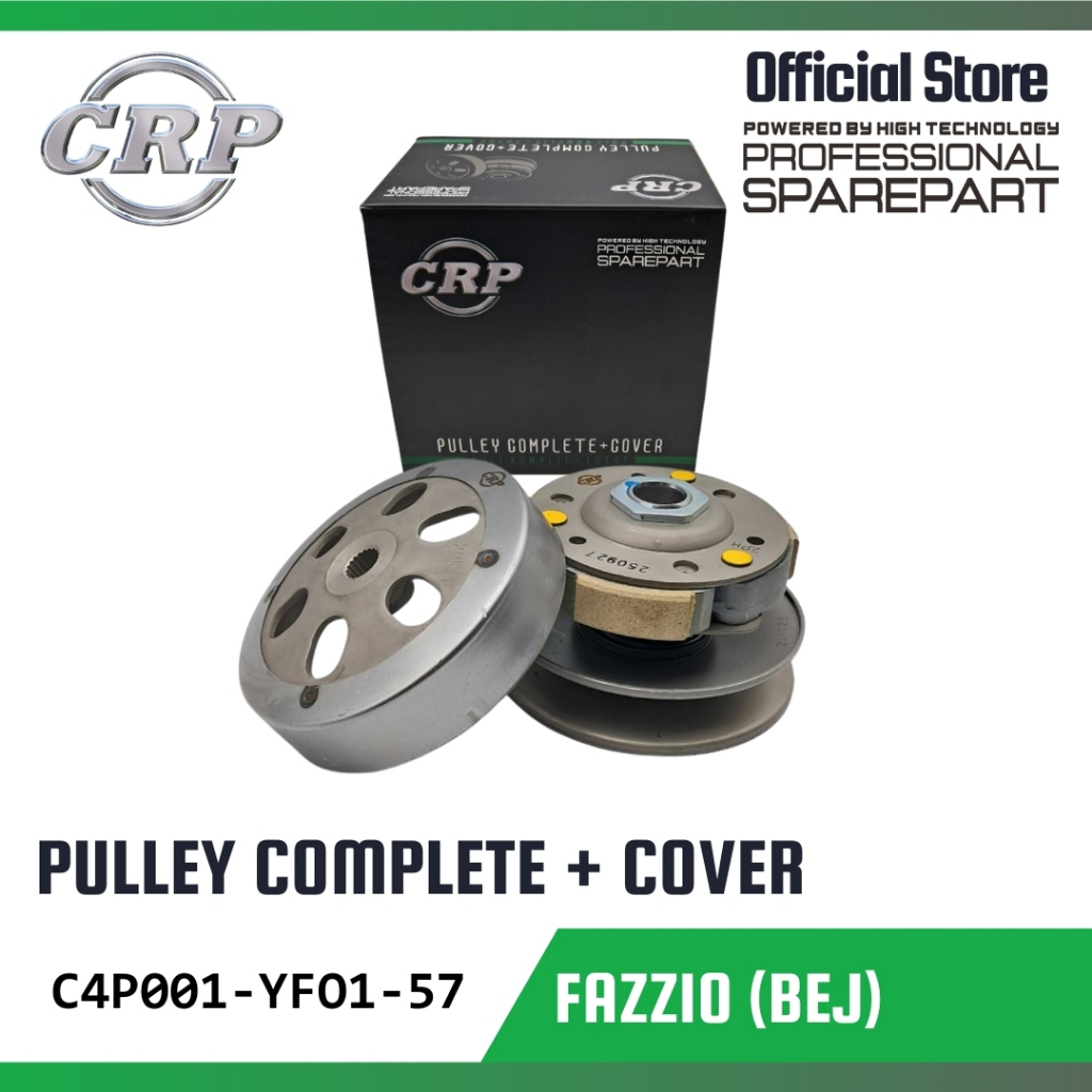 CRP untuk Yamaha Fazzio [BEJ] - Pulley Complete + Cover