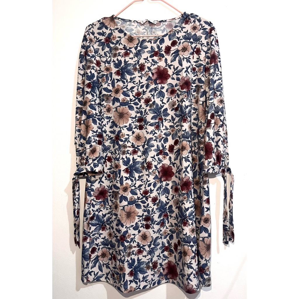 Dress Floral Mango basic ukuran L