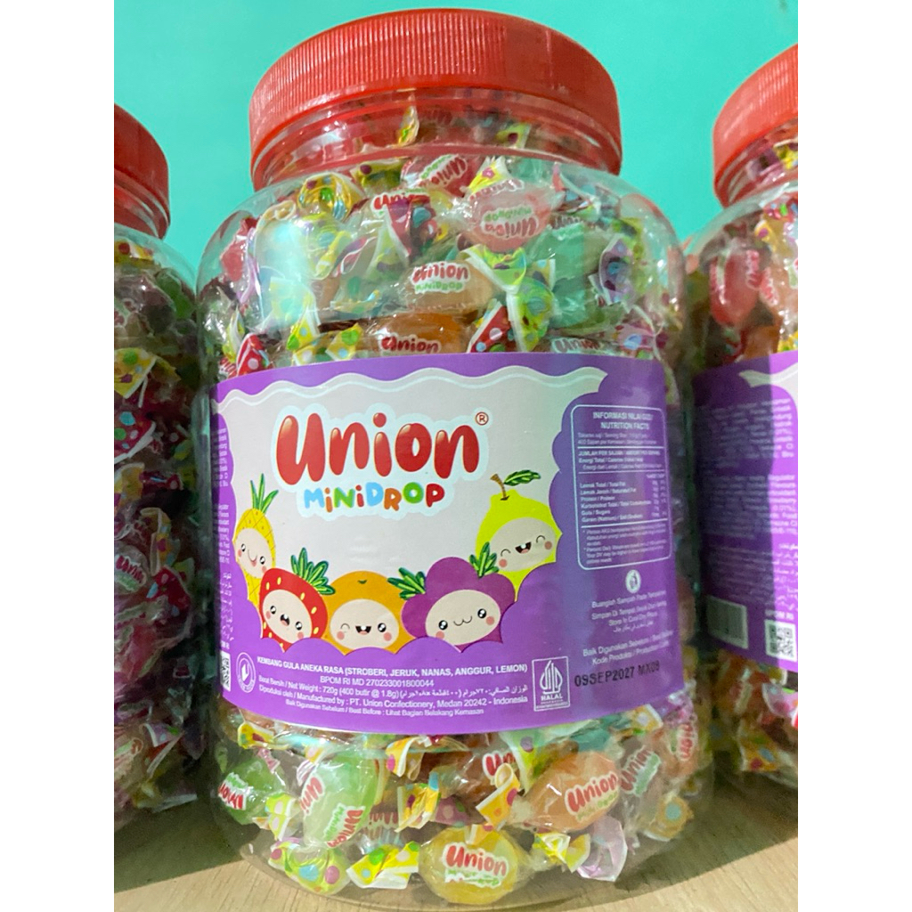 Permen Mini Drops Toples Union Mini Drops 720gr