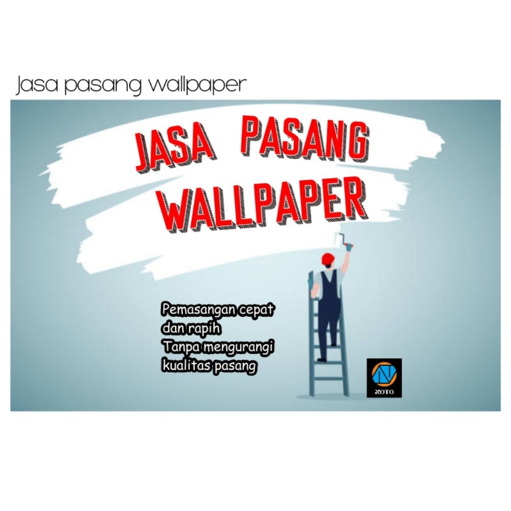 Jasa pasang wallpaper dinding, sticker