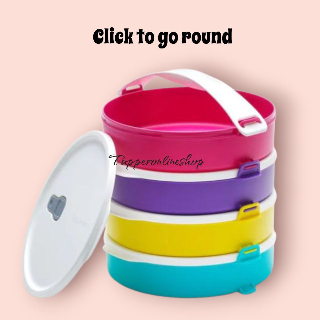 Click to go round tupperware / rantang susun tupperware