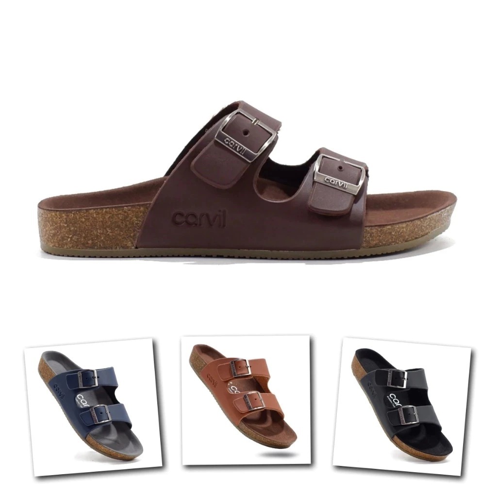 PROMO - Sandal Carvil Pria/Wanita Original - Sandal Carvil Benzo 02 Kekinian Terbaru