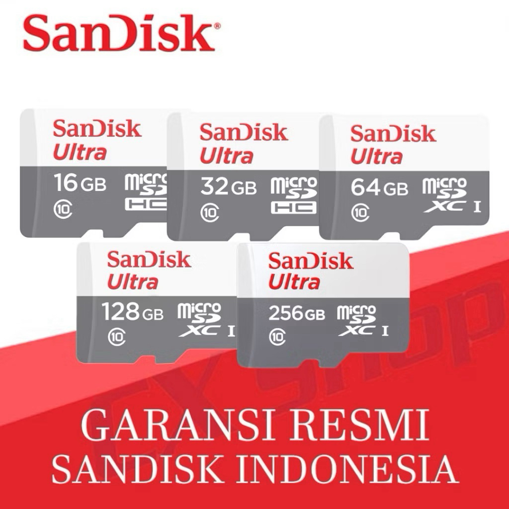 MEMORY CARD SANDISK ULTRA 8GB 16GB 32GB || KARTU MEMORI