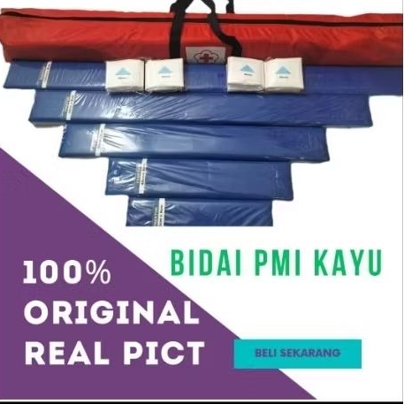 Spalk kayu set / Spalk Bidai PMI / Bidai penopang cidera