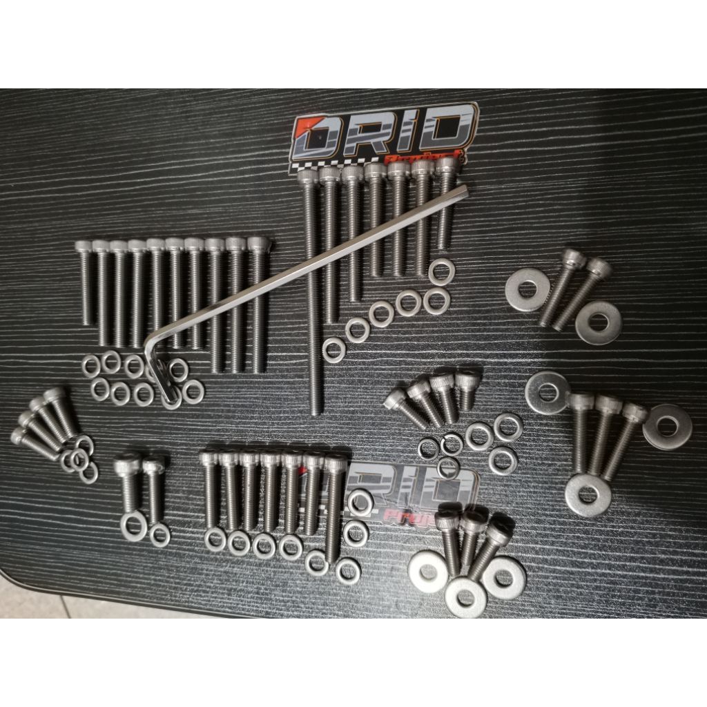 Baut L Stainless mesin F1ZR / Baut mesin F1ZR full set