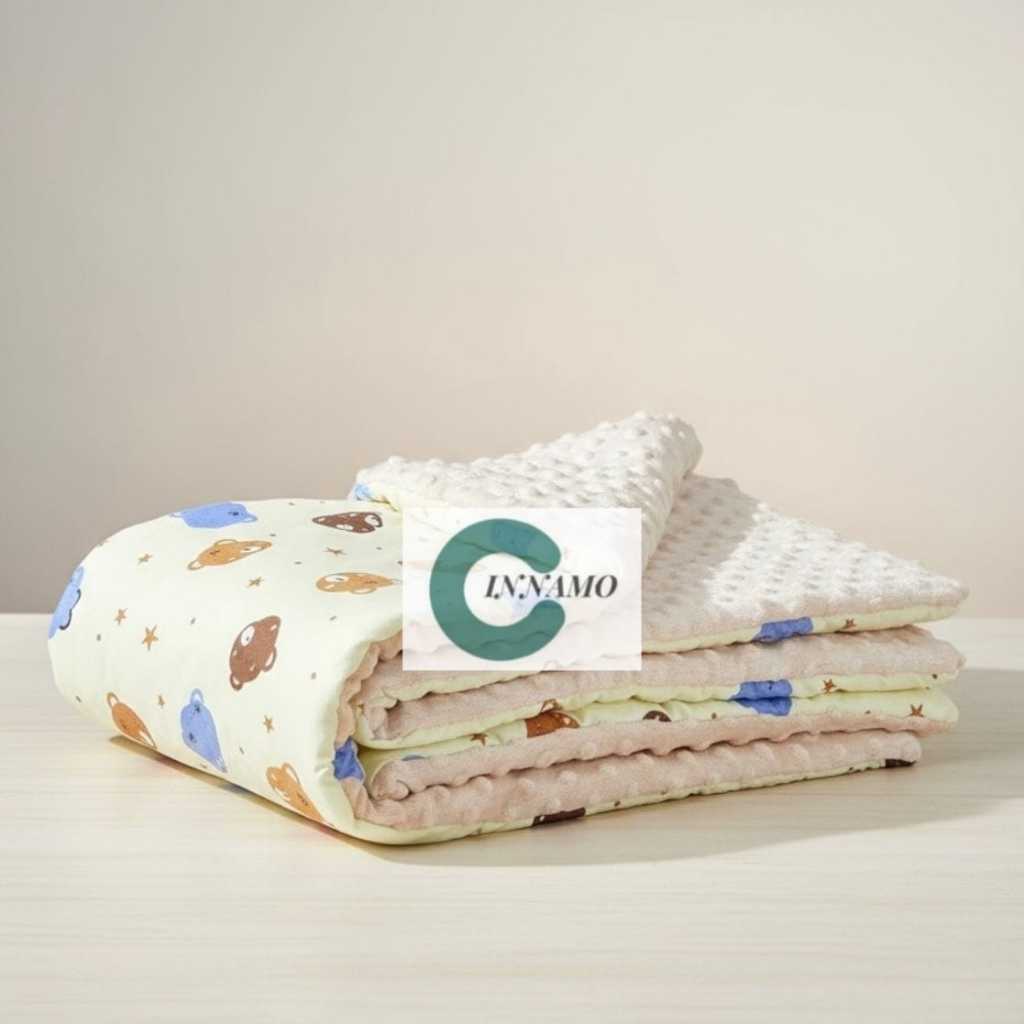 Selimut Bayi, Selimut bayi new born, Selimut minky dot bayi, Bedcover selimut bayi minky dot