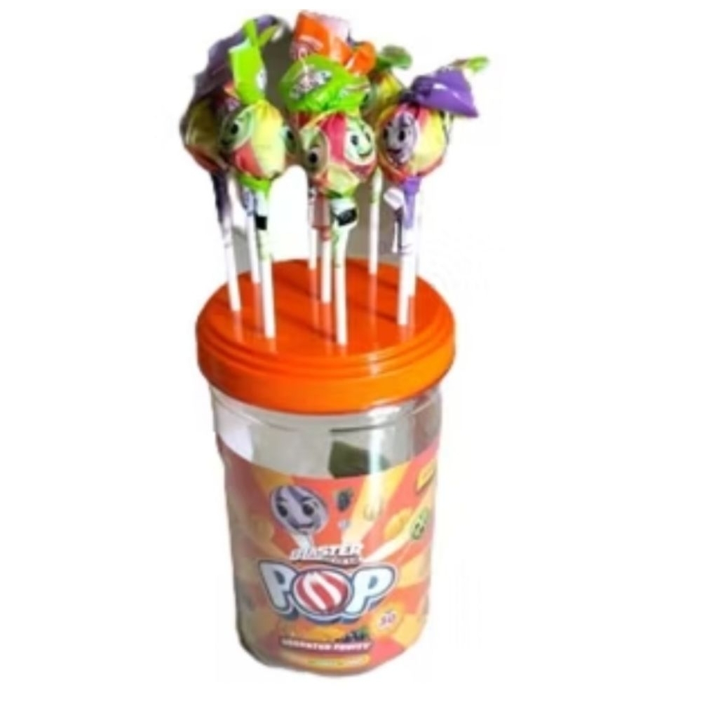 PERMEN BLASTER POP FRUITY TOPLES (30X6,3g)