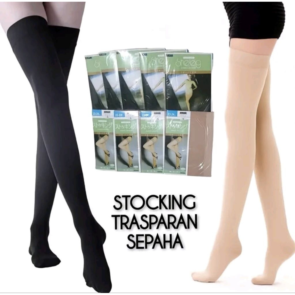 Stoking Sheleg SEPAHA Wanita Dewasa warna kulit natural Stocking