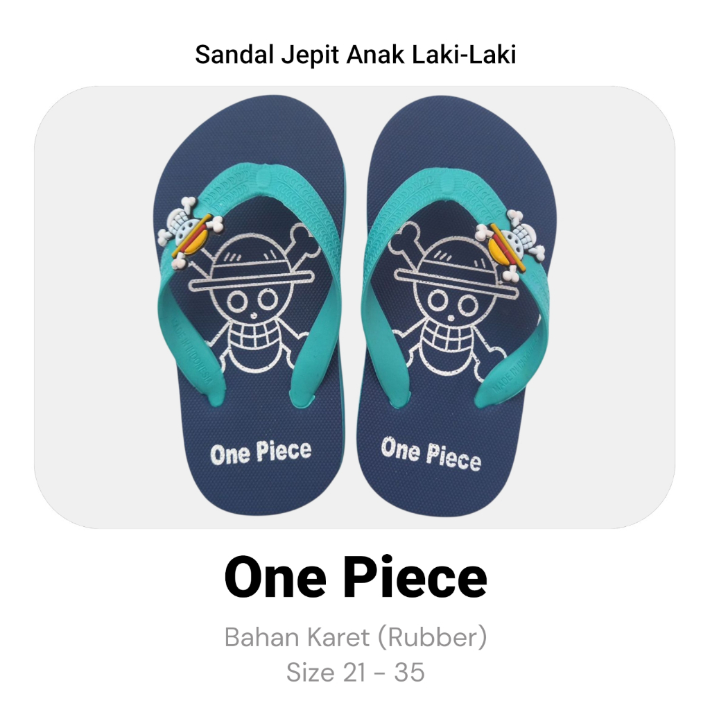 Sandal Jepit One Piece Anak Cowok Untuk Bermain - Sandal Karet Anak Laki-Laki