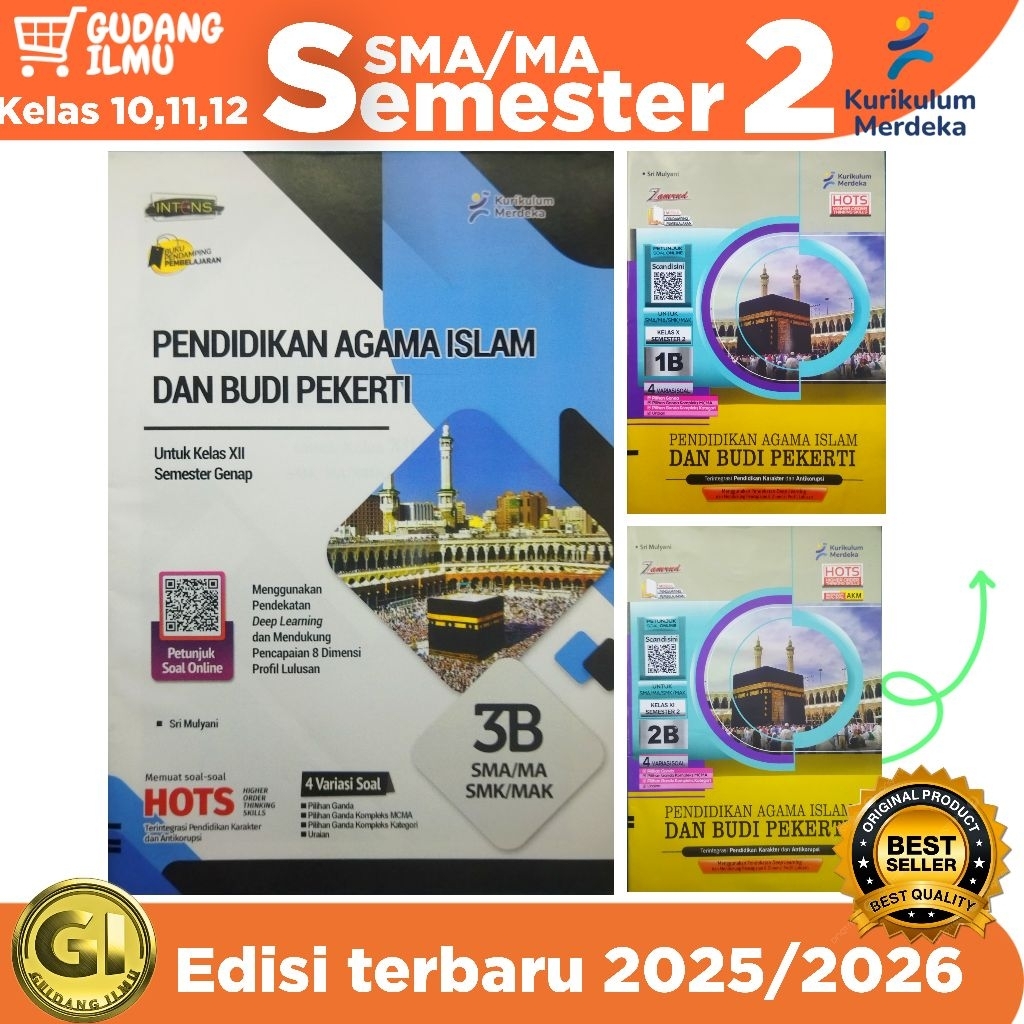 LKS PAI PENDIDIKAN AGAMA ISLAM SMA/MA KELAS 10 11 12 SEMESTER 2 KURIKULUM MERDEKA l zamrud l putra n
