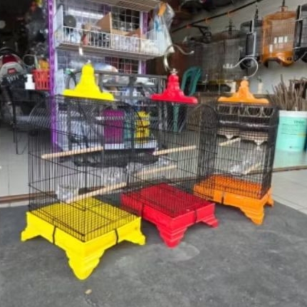 SANGKAR KANDANG BURUNG BESI KOTAK UKURAN 22X27X60 MERK F1 SANGKAR BURCIL KUAT DAN TAHAN LAMA