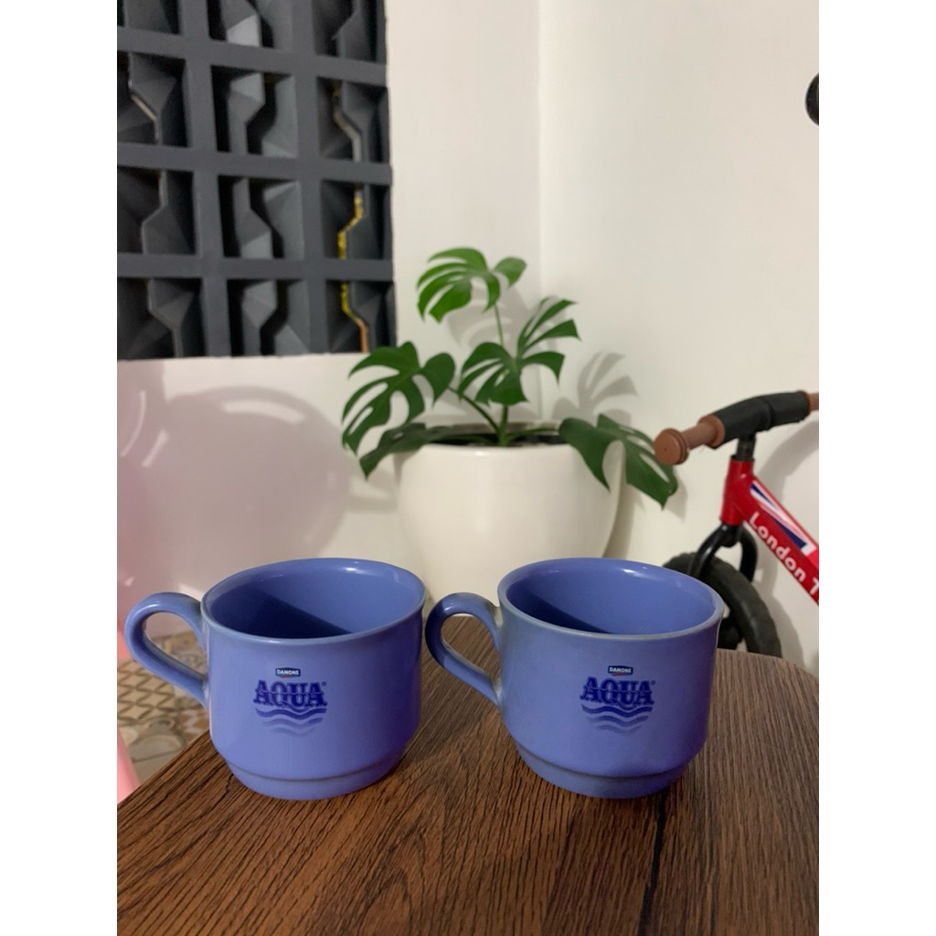 mug aqua danone jadul