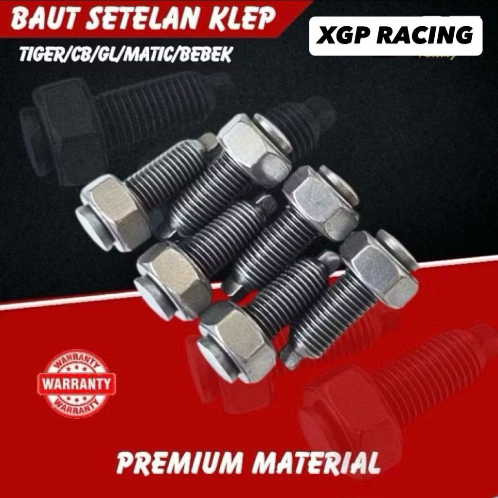 BAUT SETELAN ROCKER ARM TIGER BAUT KLEP TIGER MUR KLEP TIGER BAUT KLEP TIGER XGP BAUT KLEP BAUT SETE