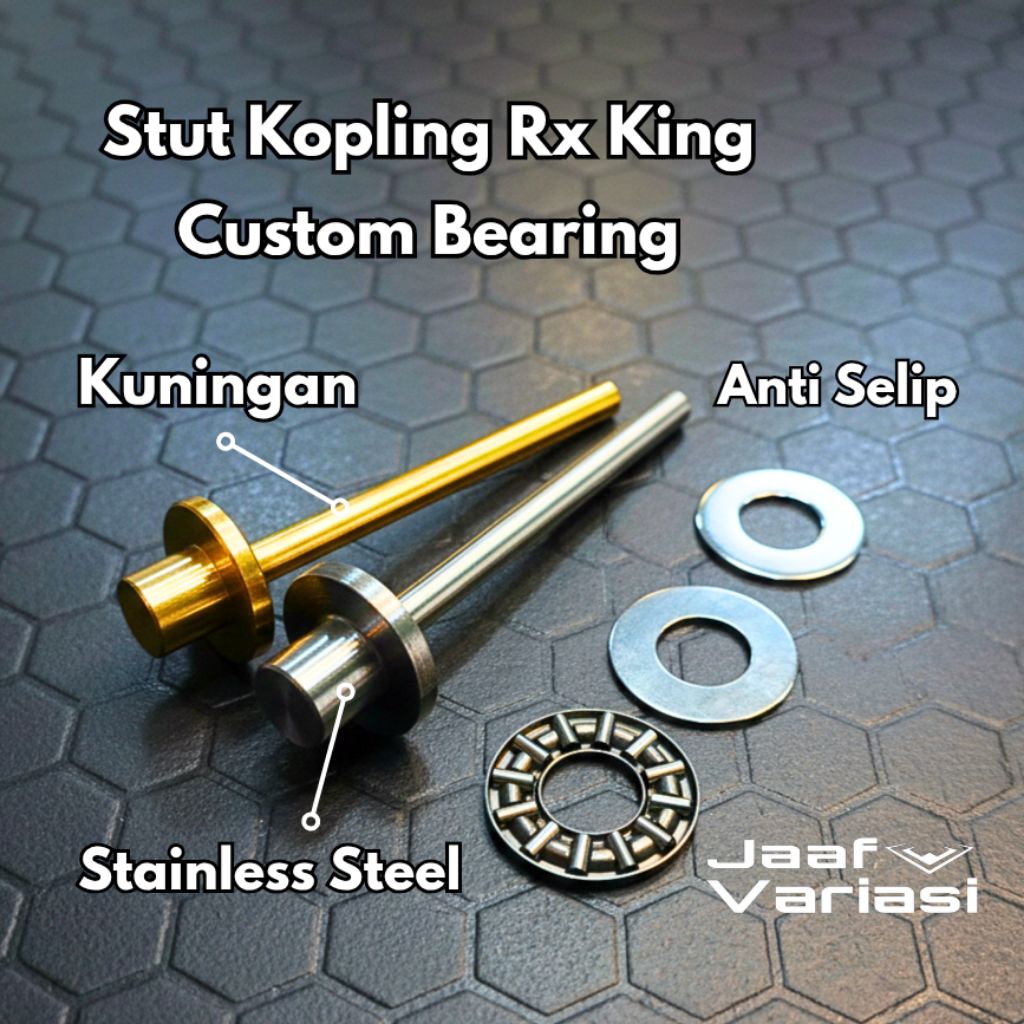 RX King Stut Kopling Kanan Custom Bearing Stainless Kuningan Anti Selip