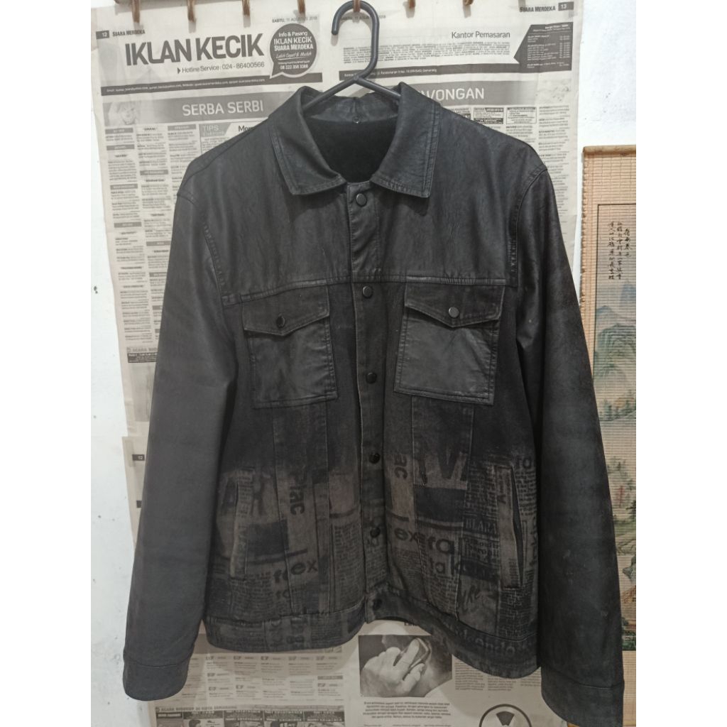 Leather Denim Jacket Second