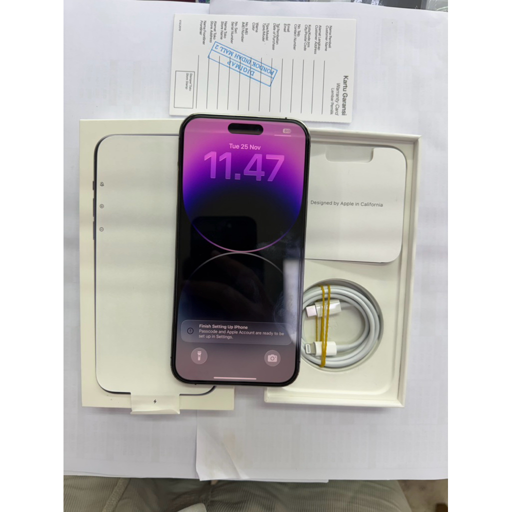 (ibox) IPHONE 14 PRO MAX 128GB bekas second fulset original resmi