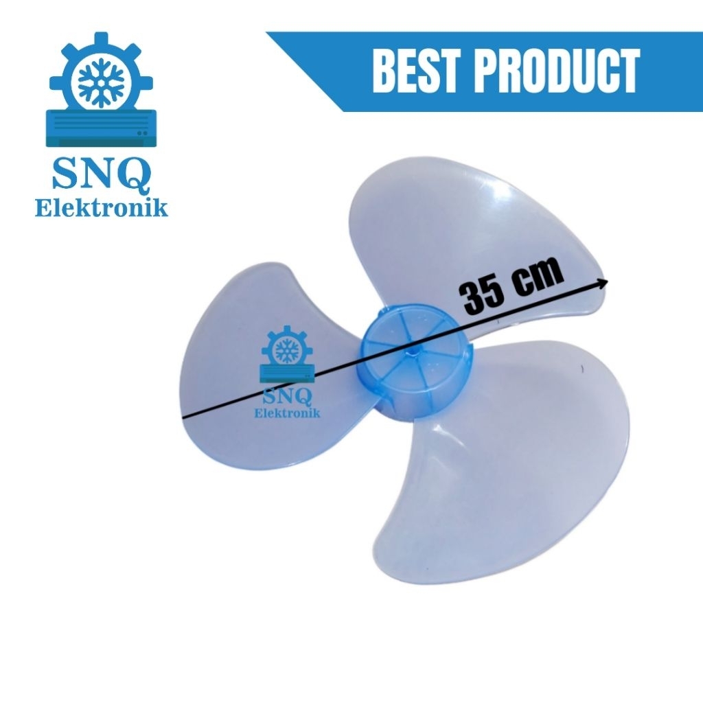 Baling - baling kipas angin MIYAKO 14 inch dan 16 inch diameter +- 35 cm - daun kipas angin MIYAKO m