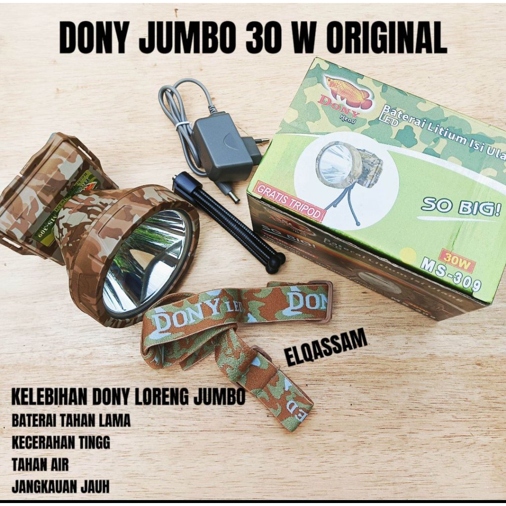 DONY SENTER KEPALA MS 309 LORENG ANTI AIR | HEADLAMP LORENG DONY SENTER