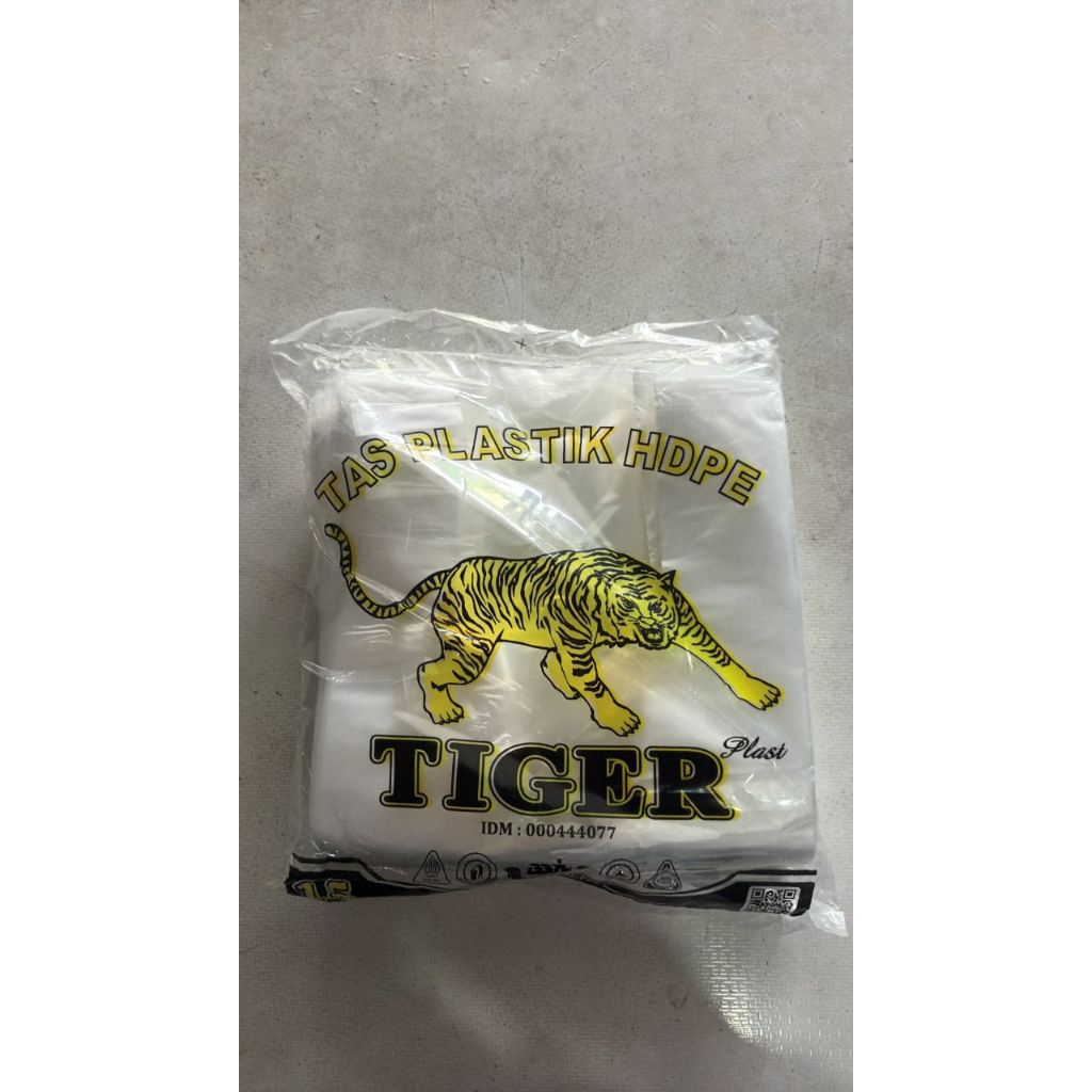 Kantong plastik kresek bening tiger 15