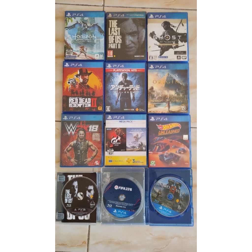 borongan BD/kaset Ps4 bonus bd ps3