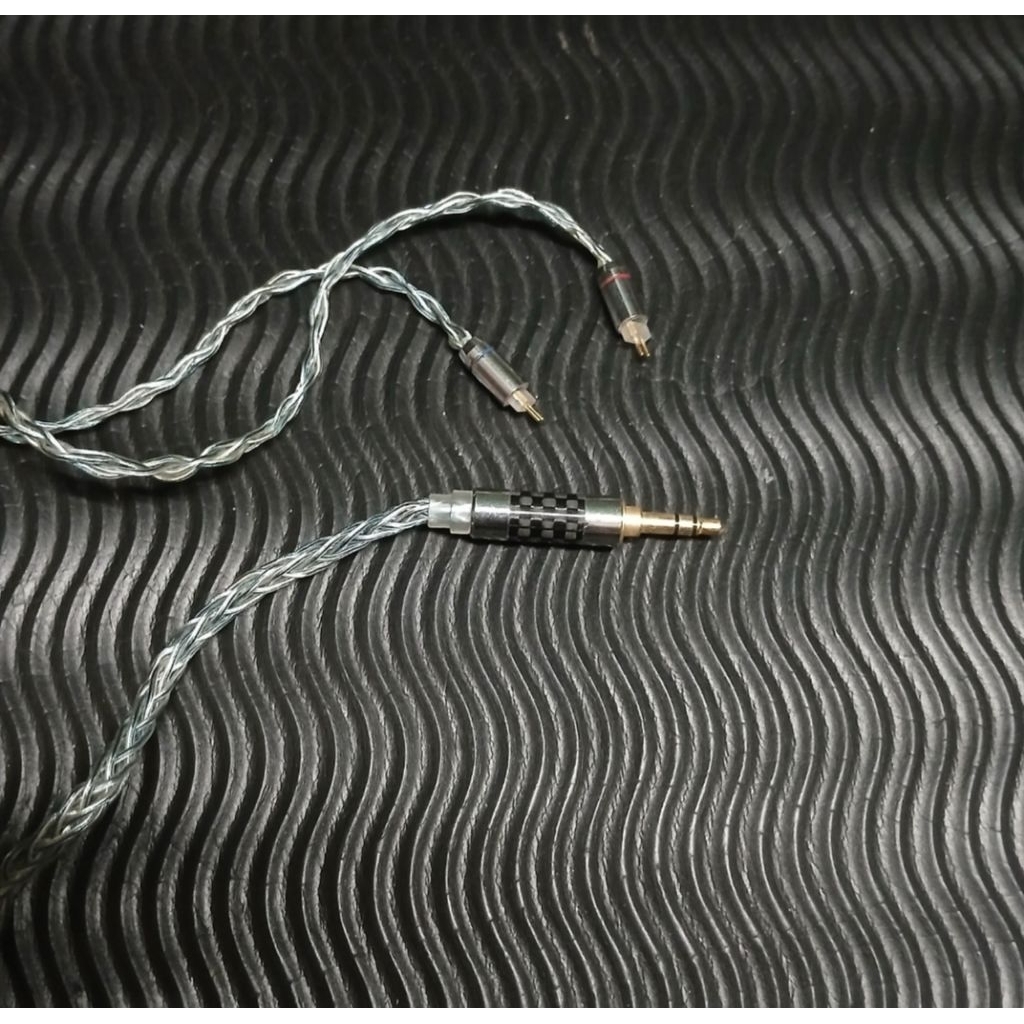 Xinhs Rainbow Blue 3.5mm Dual Pin mulus no ear hook saja