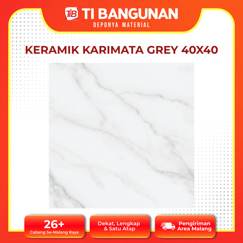 TIB - KERAMIK SPECTRUM KARIMATA GREY 40 X 40 - KERAMIK LANTAI - KERAMIK LANTAI 40 X 40 - KERAMIK 40X