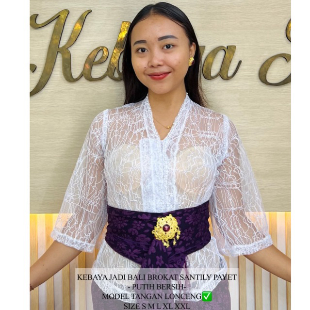 KEBAYA JADI BALI BROKAT SANTILY PAYET KEKINIAN