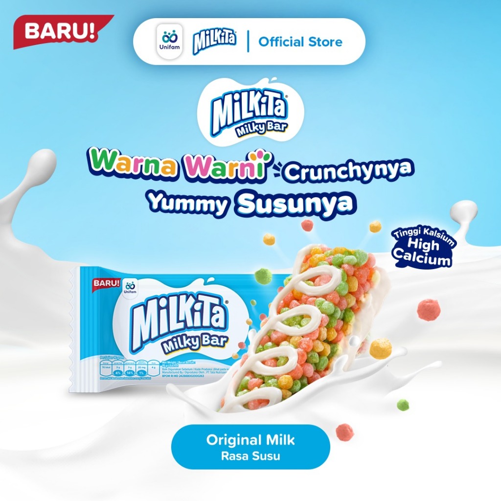[GIMMICK] Milkita Milky Bar Snack Susu Asli 1 Pcs