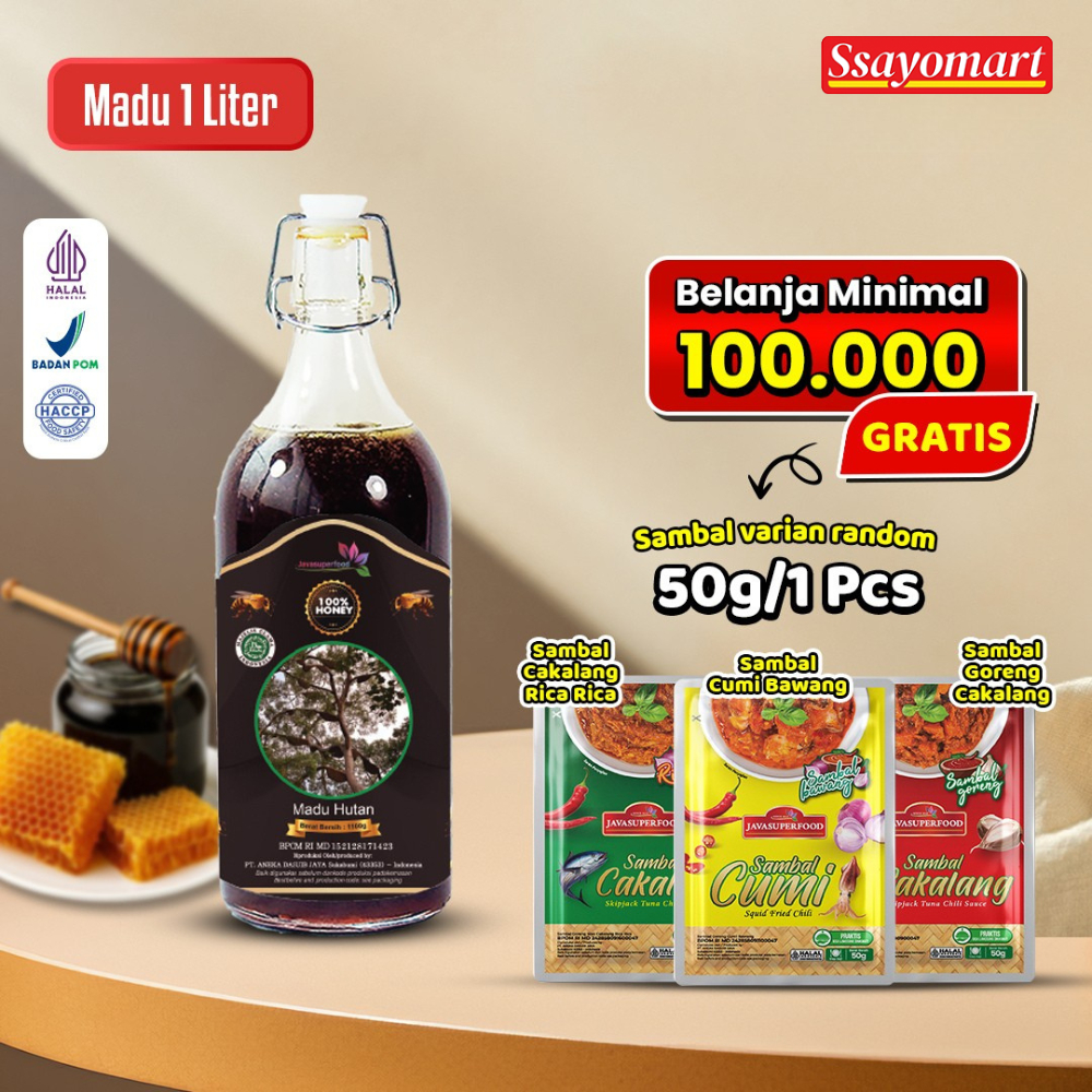 MADU KELULUT ASLI 1 LITER / PREMIUM HONEY KELULUT